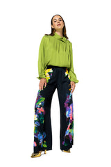 AQUARELLE PALAZZO TROUSERS