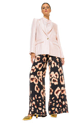 ELASTIC WAIST PALAZZO TROUSERS