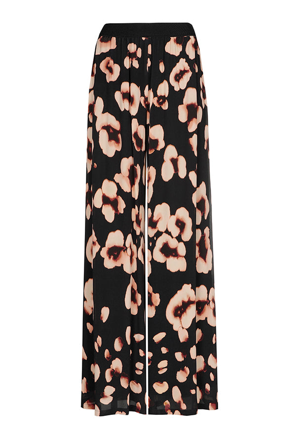 ELASTIC WAIST PALAZZO TROUSERS