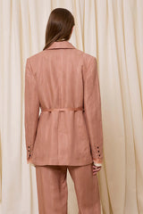 PINK LINEN BLAZER
