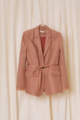 PINK LINEN BLAZER