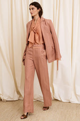 PINK LINEN TROUSERS