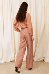 PINK LINEN TROUSERS