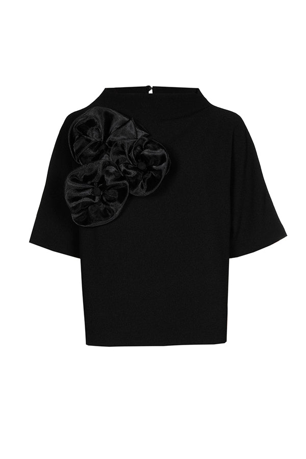 FLORAL EFFECT LOOSE-FITTING TOP