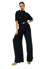 FLORAL EFFECT LOOSE-FITTING TOP