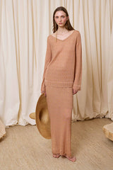 PINK LUREX SKIRT