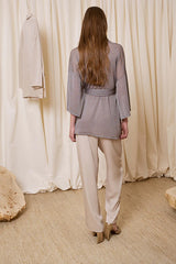 SILVER KIMONO CARDIGAN