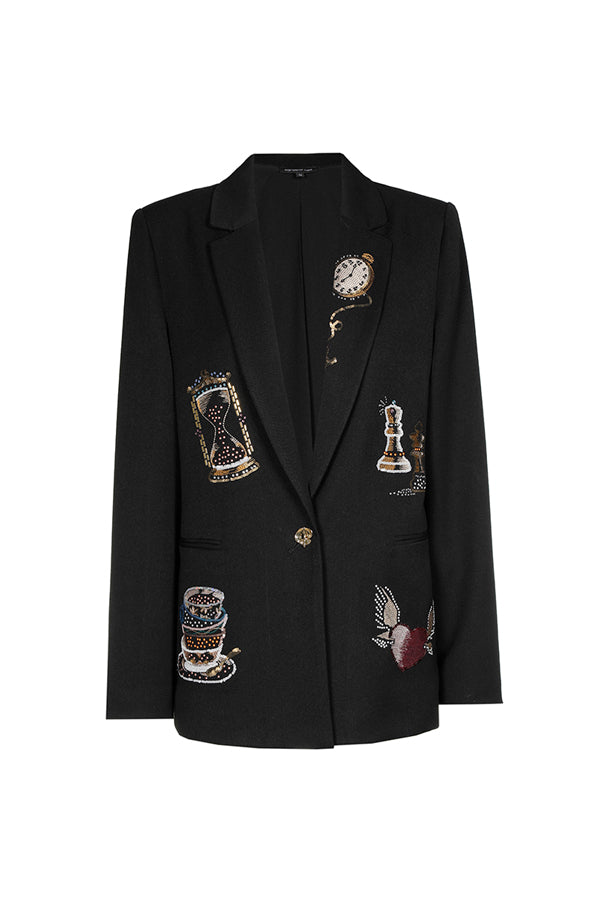 STRAIGHT-FITTING COMFORTABLE BLAZER