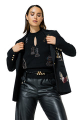 STRAIGHT-FITTING COMFORTABLE BLAZER