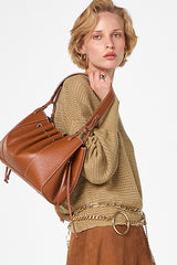 OPENWORK POLO COLLAR SWEATER
