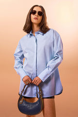 LIGHT BLUE OVERSIZED SHIRT