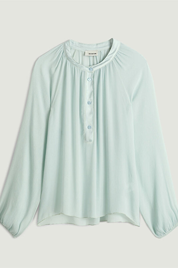 SEA GREEN FLUID BLOUSE