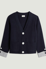 NIGHT BLUE CONTRASTED MILANO JACKET