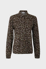 ABIGAEL LEOPARD PRINT COTTON SHIRT