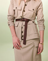 BEIGE SAHARIENNE JACKET