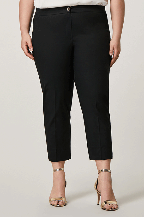 RECITA STRETCH SATIN CROPPED TROUSERS