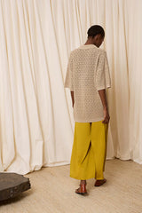 STONE-PATTERNED PULLOVER