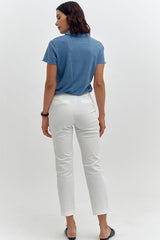 PICOLINO87 WHITE STRAIGHT TROUSER