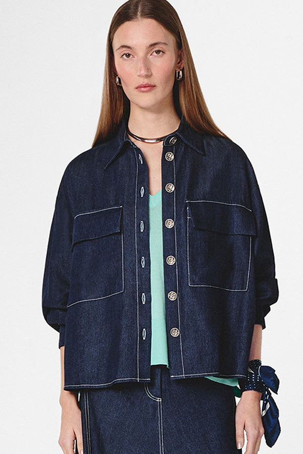 OVERSIZED DENIM SHIRT