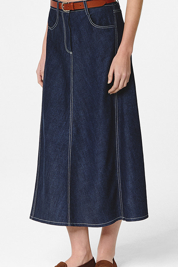 LONG DENIM SKIRT
