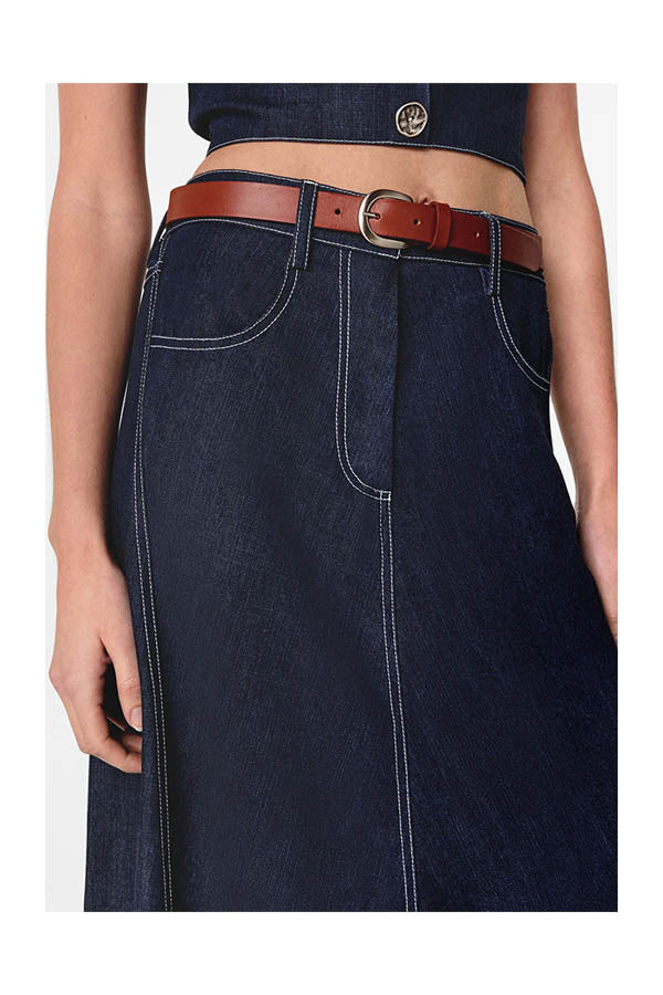 LONG DENIM SKIRT