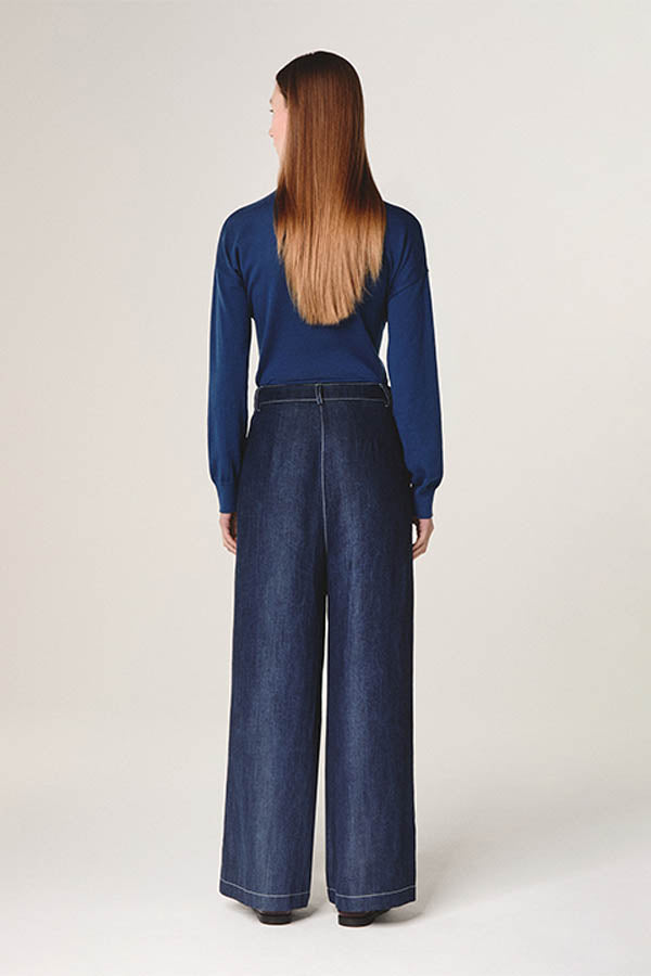 WIDE LEG DENIM JEANS