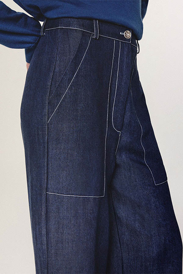 WIDE LEG DENIM JEANS