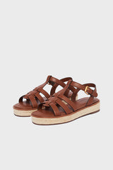 DUNE LEATHER ESPADRILLE SANDALS