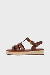 DUNE LEATHER ESPADRILLE SANDALS