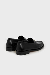 AUGUSTINE GLAZED LEATHER LOAFERS