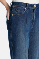 ABATI DARK BLUE WIDE JEANS