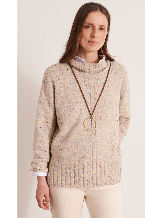 ABIME12 HEATHER KNITTED SWEATER