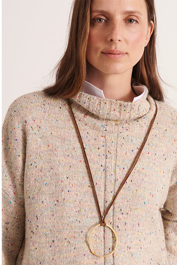 ABIME12 HEATHER KNITTED SWEATER