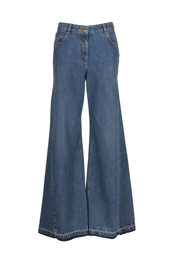 ABLATIVO BELL BOTTOM RAW HEM JEANS