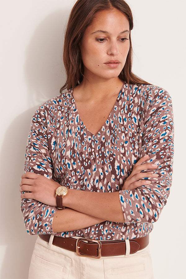 AFRICANA PRINTED SWEATER