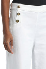 ALMANACCO WHITE WIDE-LEG SAILOR JEANS