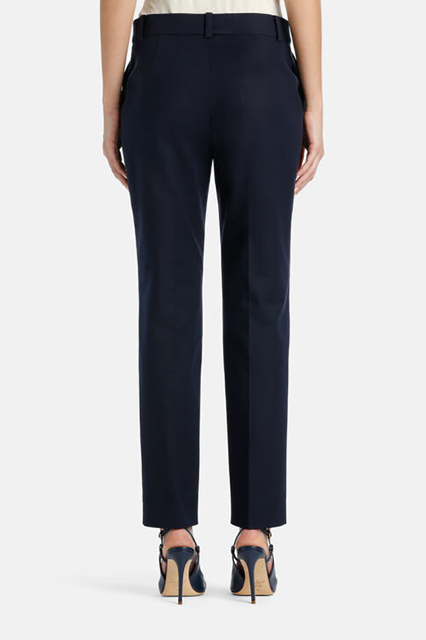 ALPACA DARK BLUE CIGARETTE TROUSERS