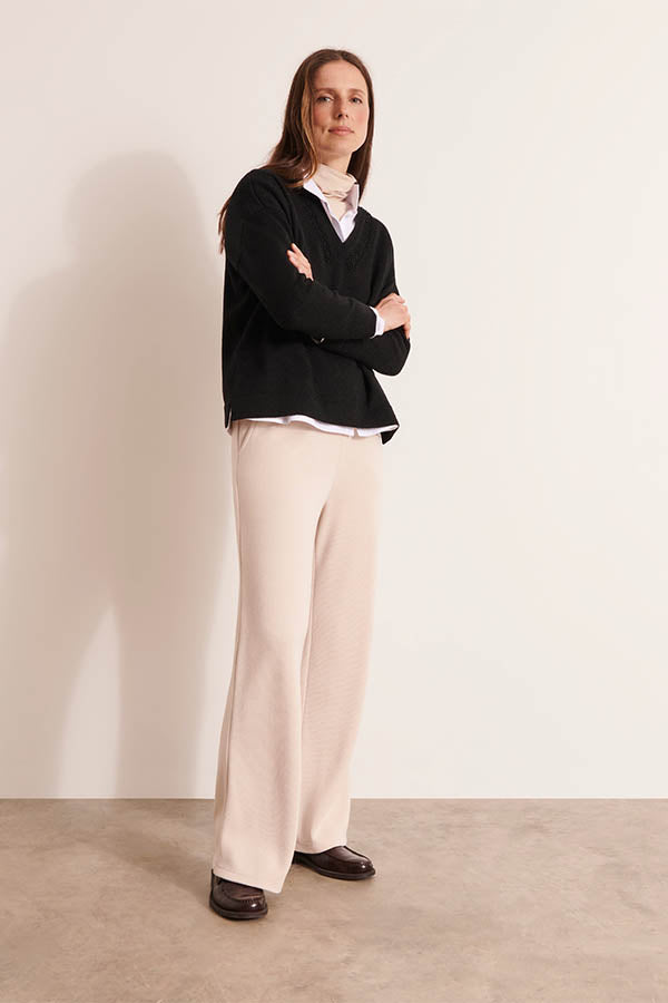 ALYSSUM12 BLACK WOOL CASHMERE SWEATER