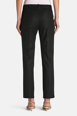 AMATORE A BLACK PRESSED CREASE TROUSERS