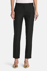 AMATORE A BLACK PRESSED CREASE TROUSERS