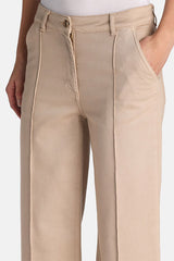 AMAZZONIA BEIGE CROPPED TROUSERS