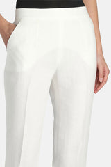AMMENDA CREAM LINEN TROUSERS