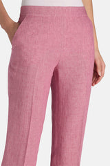 AMMENDA PINK LINEN TROUSERS