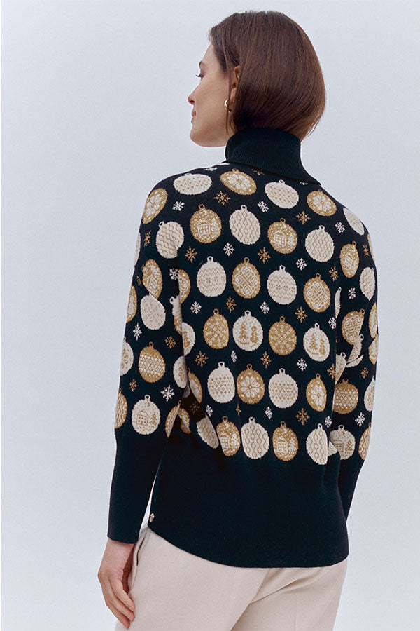 ANGE ORNAMENT PRINT SWEATER