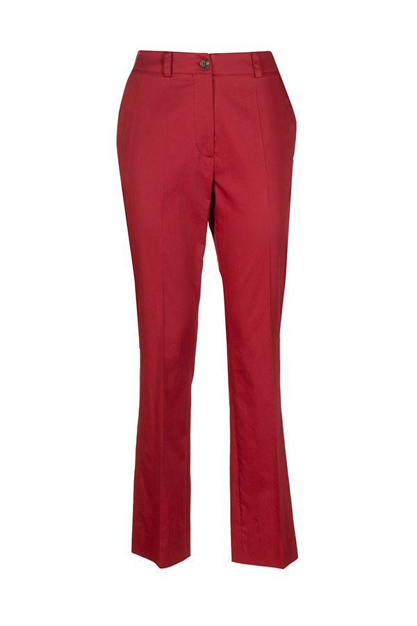 ANTOLOGIA RED STRAIGHT TROUSERS