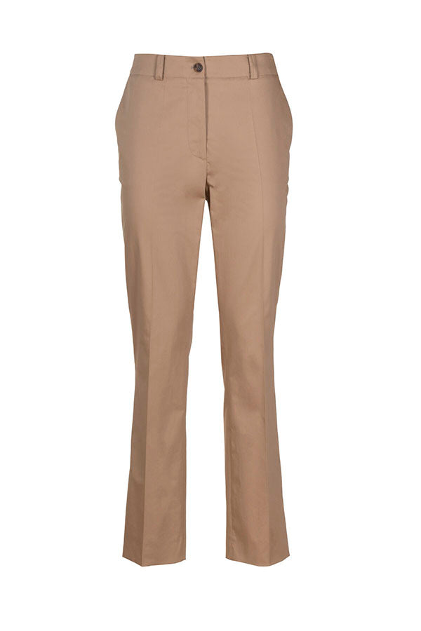 ANTOLOGIA BEIGE STRAIGHT TROUSERS