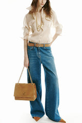 APPRETTO BLUE WIDE-LEG JEANS