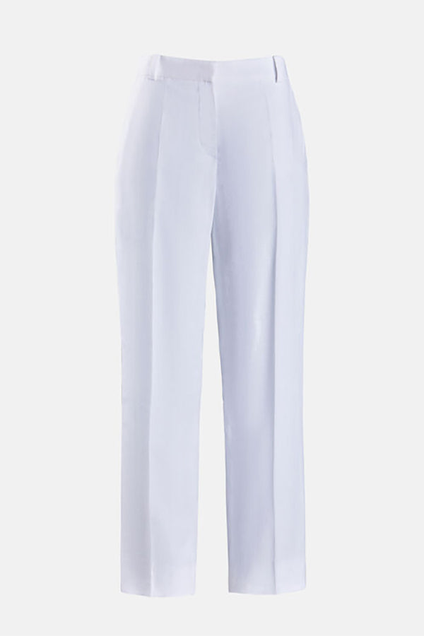 ARALE WHITE LINEN TROUSERS