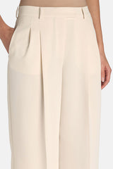 ARCHIMEDE CREAM WIDE-LEG TROUSERS