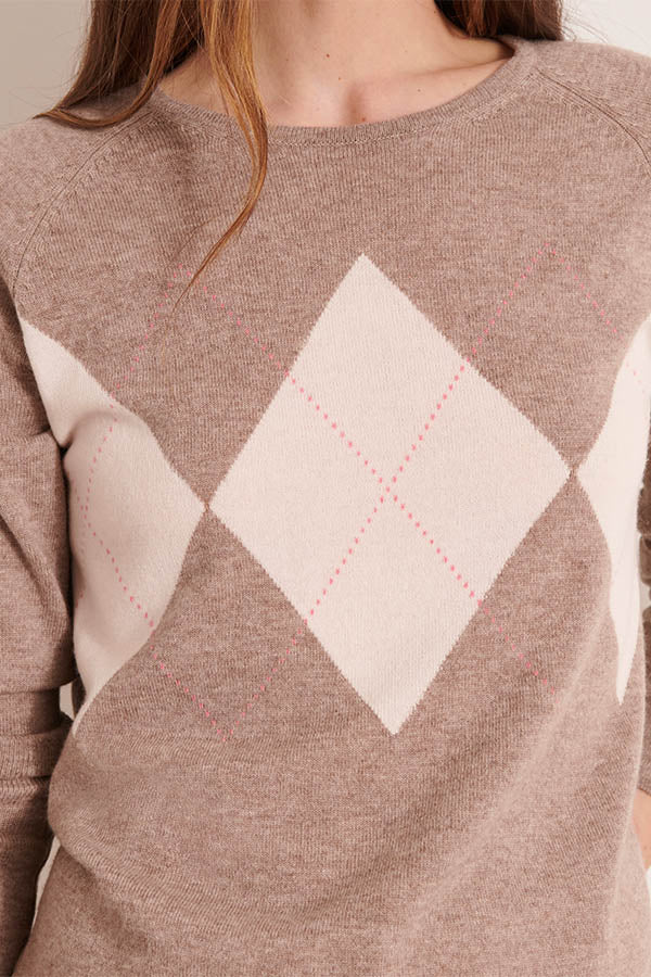 ARLINGTON INTARSIA KNIT SWEATER